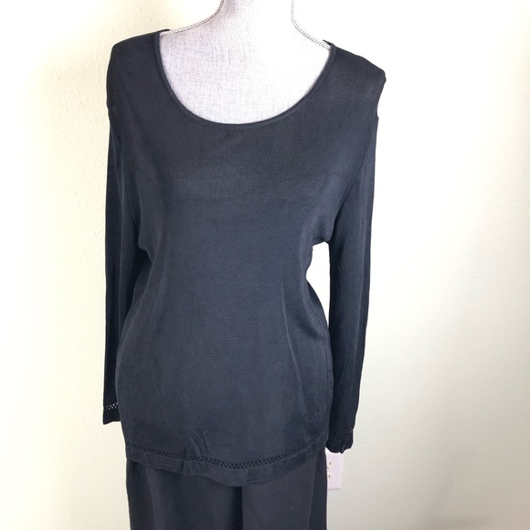 Vintage gaston jaunet black sweater 1960's-1970’s - Picture 3 of 16